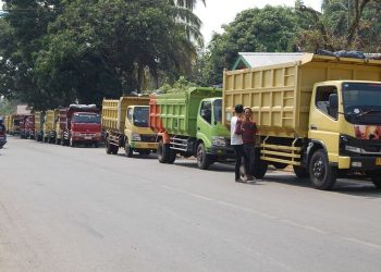 Truk Batu Bara Berplat Nomor Luar Jambi Dilarang Beroperasi