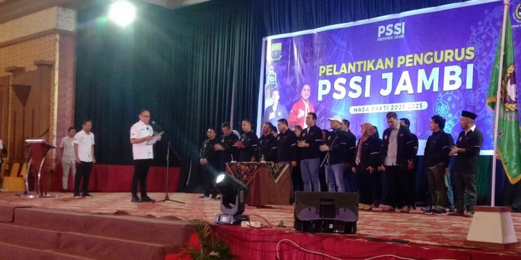 Pelantikan Pengurus ASPRO PSSI Provinsi Jambi Periode 2021-2025 Oleh Ketum PSSI