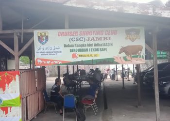 Cruiser Shoting Club (CSC) Jambi Berbagi Hewan Qurban Kepada Warga Kurang Mampu