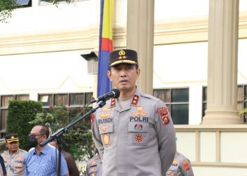 Pimpin Apel Perdana Irjen Pol. Rusdi Hartono Kapolda Jambi, Pesan Kepada Personel
