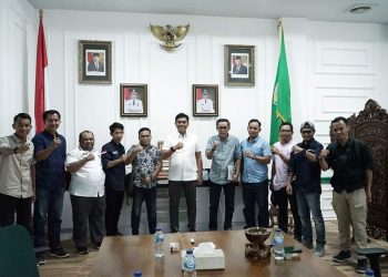 Bupati Batanghari, Muhammad Fadhil Arief Sambut Kunjungan Jaringan Media Siber Indonesia Provinsi Jambi
