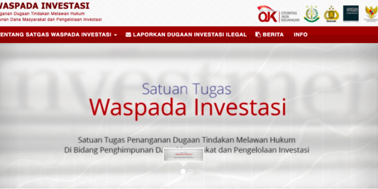 Satgas Waspada Investasi Blokir Sembilan Entitas Investasi Tanpa Izin, 88 Pinjaman Online Dan 77 Pergadaian Swasta