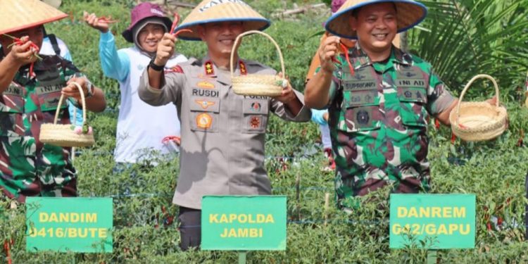 Kapolda Jambi Irjen Pol. Rusdi Hartono Ajak Kelompok Tani dan Masyarakat Berperan Aktif Membantu Mengatasi Inflasi