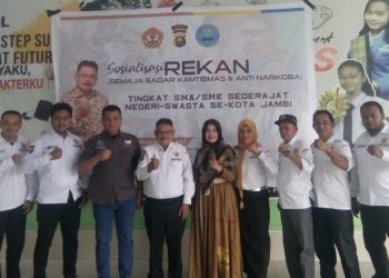 SMA/SMK Pelita Raya Jadi Tuan Rumah Pertama Sosialisasi REKAN oleh Pokdarkamtibmas Bhayangkara Kota Jambi Bersama BNN dan Binmas Polresta Jambi