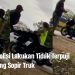 Oknum Polisi Lakukan Penendangan Terhadap Sopir Truk