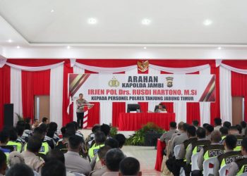Kunker Kapolda Jambi ke Polres Tanjab Timur