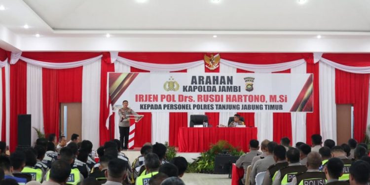 Kunker Kapolda Jambi ke Polres Tanjab Timur