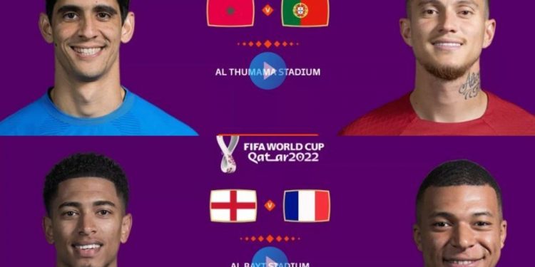 Jadwal Laga Seru di Piala Dunia Qatar 2022, Sabtu 10 Desember Portugal VS Maroko dan Inggris VS Perancis