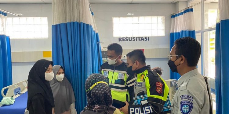 PAM Natal 2022 Jasa Raharja Jambi Selesaikan Hak Santunan Korban Kecelakaan di Thehok