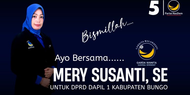 Mery Susanti Siap Maju Jadi Caleg Perempuan Dari Partai NasDem Kabupaten Bungo Dapil Satu