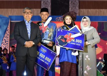 Walikota Jambi Syarif Fasha Bersama Wawako Maulana Hadir Dalam Acara Final Bujang Gadis Kota Jambi Tahun 2023