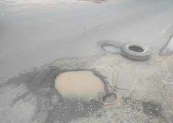 Jalan Berluang di Lingkar Barat Kota Jambi Depan Gudang PT CARPOTAMA TANGGANG JAYA Banyak Makan Korban