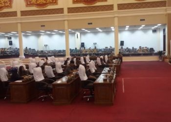 Ruang Rapat Paripurna DPRD Kota Jambi Direnovasi Persiapan HUT Jambi