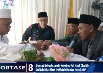 Kedekatan Dansat Brimob Polda Jambi dengan Media, Jadi Saksi Akad Nikah Syarifuddin Nasution Jurnalis VIVA