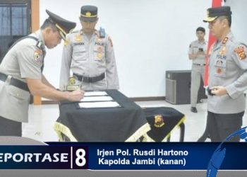Kapolda Jambi, Irjen Pol. Rusdi Hartono Lantik Irwasda Polda Jambi