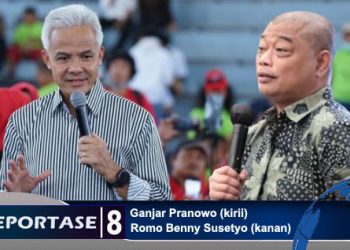 Romo Benny: Ini Signal Relasi Sambut 2024 Tanda Kemeja Motif Garis Hitam Putih Dikenakan Ganjar