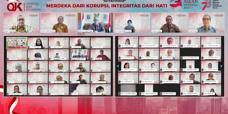OJK Gelar Webinar Merdeka Dari Korupsi, Integritas Dari Hati