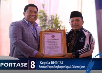Komitmen Berantas Peredaran Narkotika di Provinsi Jambi, Gubernur Al Haris Terima Penghargaan P4GN