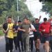 Wakapolda Jambi Olahraga bersama Irwasum dan Irwil 1 Itwasum Polri