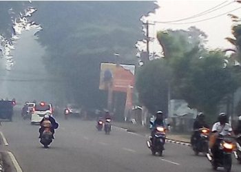 Kabut Asap Kembali Muncul dan Menyengat di Kota Jambi
