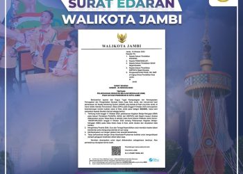 Pemkot Jambi Keluarkan Edaran Walikota Terkait Kembalinya Pembelajaran Tatap Muka