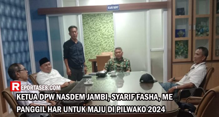 Ketua DPW NasDem Jambi Syarif Fasha Restui HAR Maju di Pilwako Jambi 2024 Mendatang