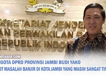 Anggota DPRD Provinsi Jambi Budi Yako : Permasalahan Banjir di Kota Jambi Masih Sangat Tinggi