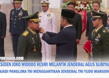 Presiden RI Joko Widodo Resmi Melantik Jenderal Agus Subiyanto menjadi Panglima TNI