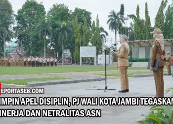 Pimpin Apel Disiplin, Pj Wali Kota Jambi Tegaskan Kinerja dan Netralitas ASN