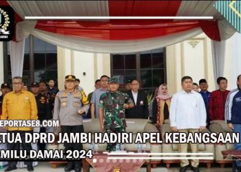 Ketua DPRD Kota Jambi Hadiri Apel Kebangsaan dan Pemilu Damai 2024