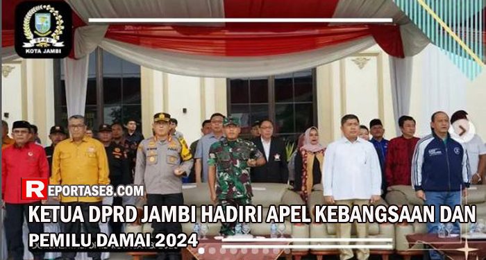 Ketua DPRD Kota Jambi Hadiri Apel Kebangsaan dan Pemilu Damai 2024