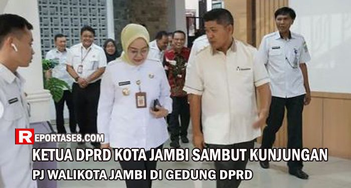 Ketua DPRD Kota Jambi Putra Absor Hasibuan Sambut Kunjungan Pj Walikota Jambi di Gedung DPRD
