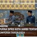 Paripurna DPRD Kota Jambi Tentang Propemperda Tahun 2024