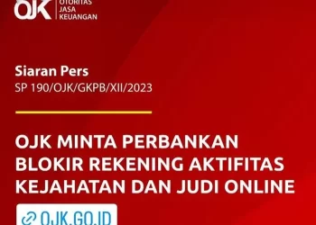 OJK Minta Perbankan Blokir Rekening Terkait Judi Online