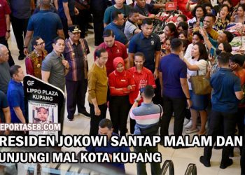 Saat Presiden Jokowi Santap Malam di Mal Kota Kupang