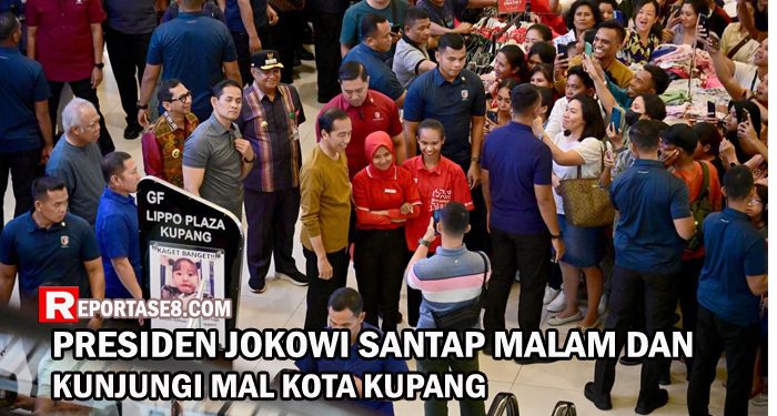 Saat Presiden Jokowi Santap Malam di Mal Kota Kupang