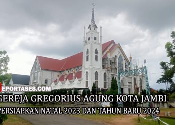 Persiapan Gereja Gregorius Agung Jambi Menjelang Ibadah Perayaan Natal 2023