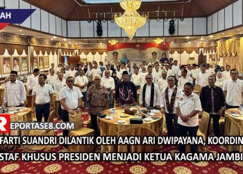 AAGN Ari Dwipayana, Koordinator Staf Khusus Presiden Lantik Farti Suandri sebagai Ketua KAGAMA Jambi Periode 2023-2028