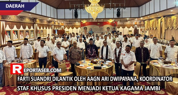 AAGN Ari Dwipayana, Koordinator Staf Khusus Presiden Lantik Farti Suandri sebagai Ketua KAGAMA Jambi Periode 2023-2028