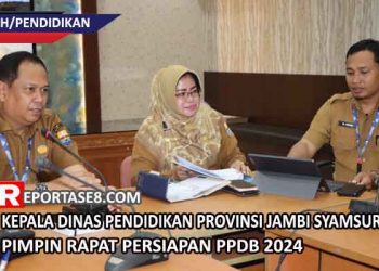 Kepala Dinas Pendidikan Provinsi Jambi Syamsurizal Pimpin Rapat Persiapan PPDB 2024