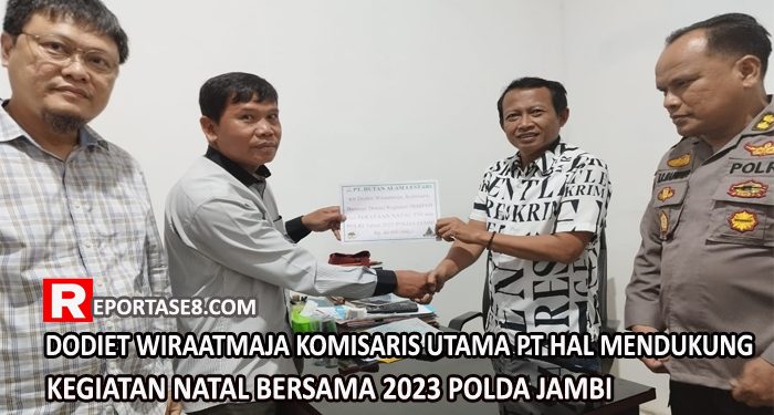 Komisaris Utama PT HAL Dodiet Wiraatmaja Mendukung Kegiatan Natal Bersama 2023 Polda Jambi