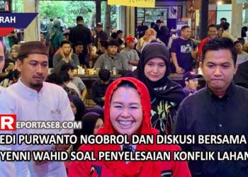 Edi Purwanto Ngobrol dan Diskusi Bersama Yenni Wahid Soal Penyelesaian Konflik Lahan