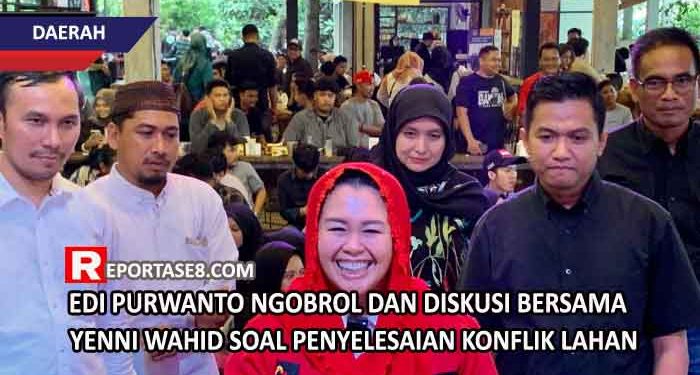 Edi Purwanto Ngobrol dan Diskusi Bersama Yenni Wahid Soal Penyelesaian Konflik Lahan