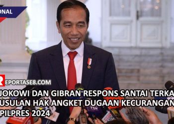 Jokowi dan Gibran Respons Santai Terkait Usulan Hak Angket Dugaan Kecurangan Pilpres 2024