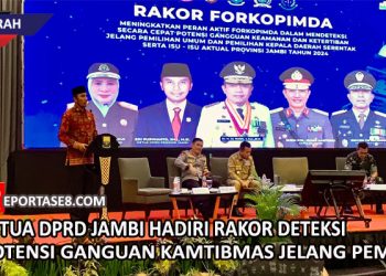 Ketua DPRD Jambi Hadiri Rakor Deteksi Potensi Ganguan Kamtibmas Jelang Pemilu