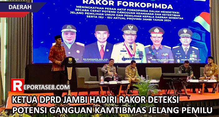 Ketua DPRD Jambi Hadiri Rakor Deteksi Potensi Ganguan Kamtibmas Jelang Pemilu