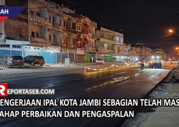 Waskita Karya Lakukan Pengaspalan di Jalan Orang Kayo Pingai, Lainnya Bertahap