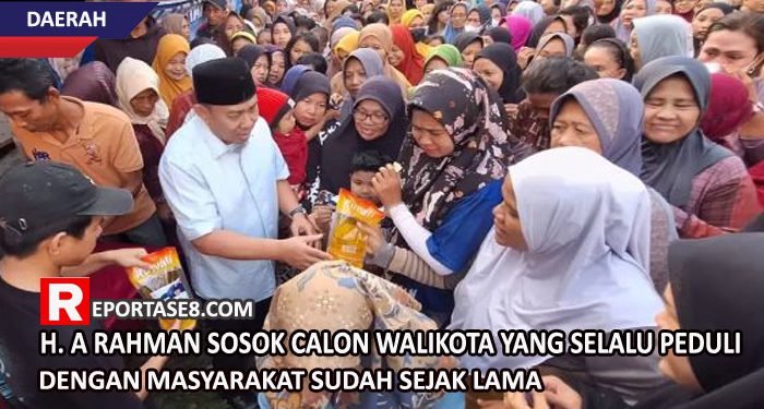 H. A Rahman Calon Walikota Jambi 2024 Sapa Warga Dengan Kegiatan Sosial Sudah Sejak Lama