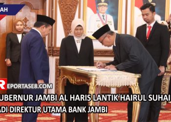 Hairul Suhairi Dilantik Jadi Direktur Utama Bank Jambi oleh Gubernur Al Haris