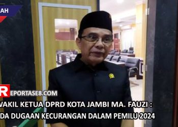 Wakil Ketua DPRD Kota Jambi MA. Fauzi : Ada Dugaan Kecurangan Dalam Pemilu 2024